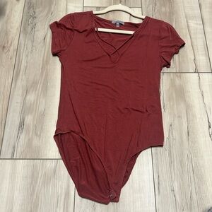 Rusty orange/pink body suit